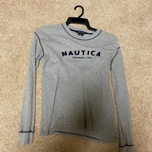 Boys Nautica waffle knit shirt